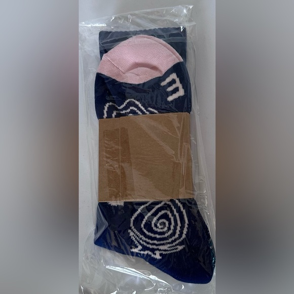 *NEW* Ripe Band Navy and White Patterned Socks - Picture 2 of 2